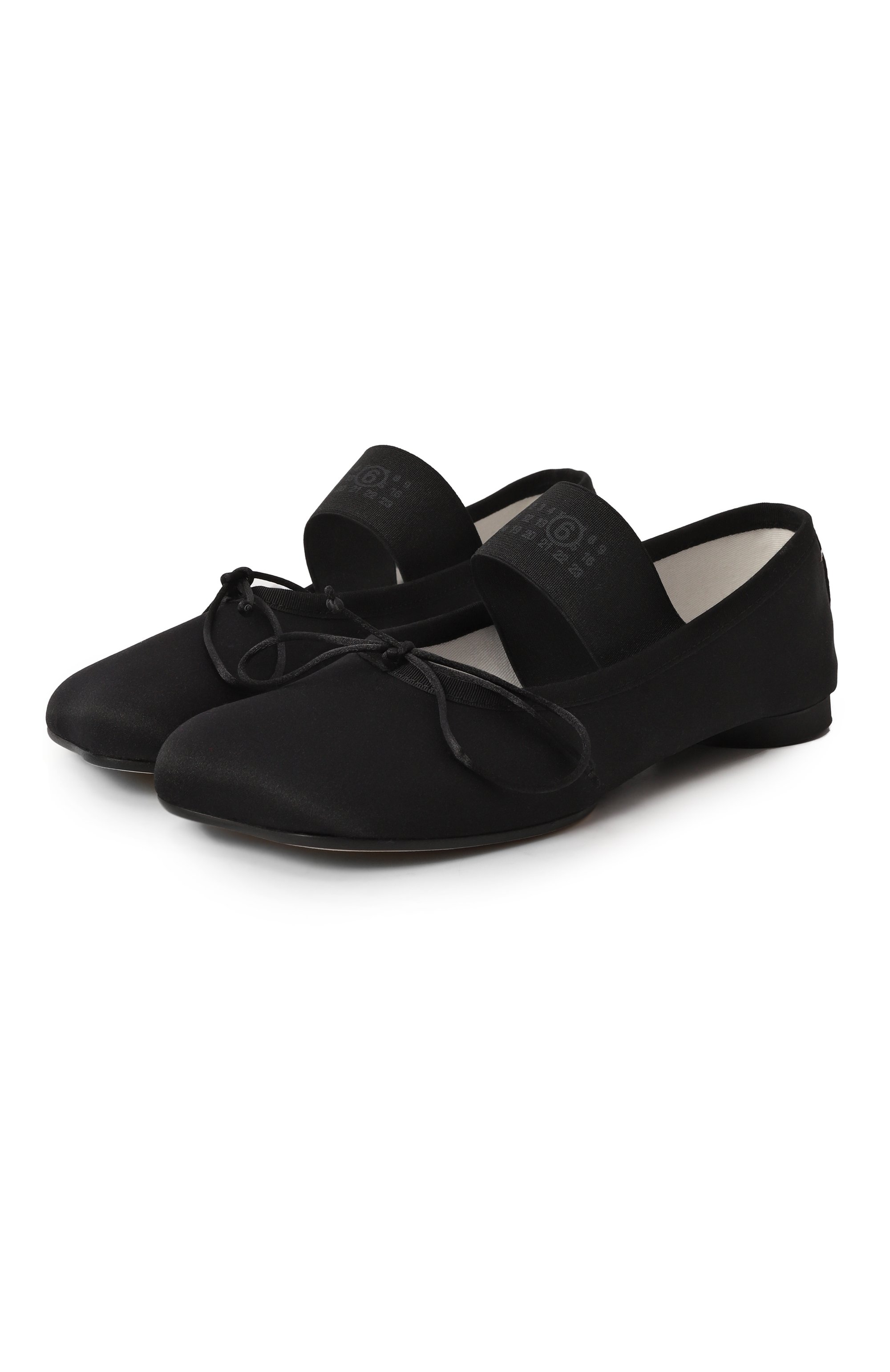 Текстильные балетки anatomic MM6 черного цвета по цене 57400 руб., арт. S59WZ0093/P5560, фото 1 Текстильные балетки anatomic MM6, арт. S59WZ0093/P5560, фото 1