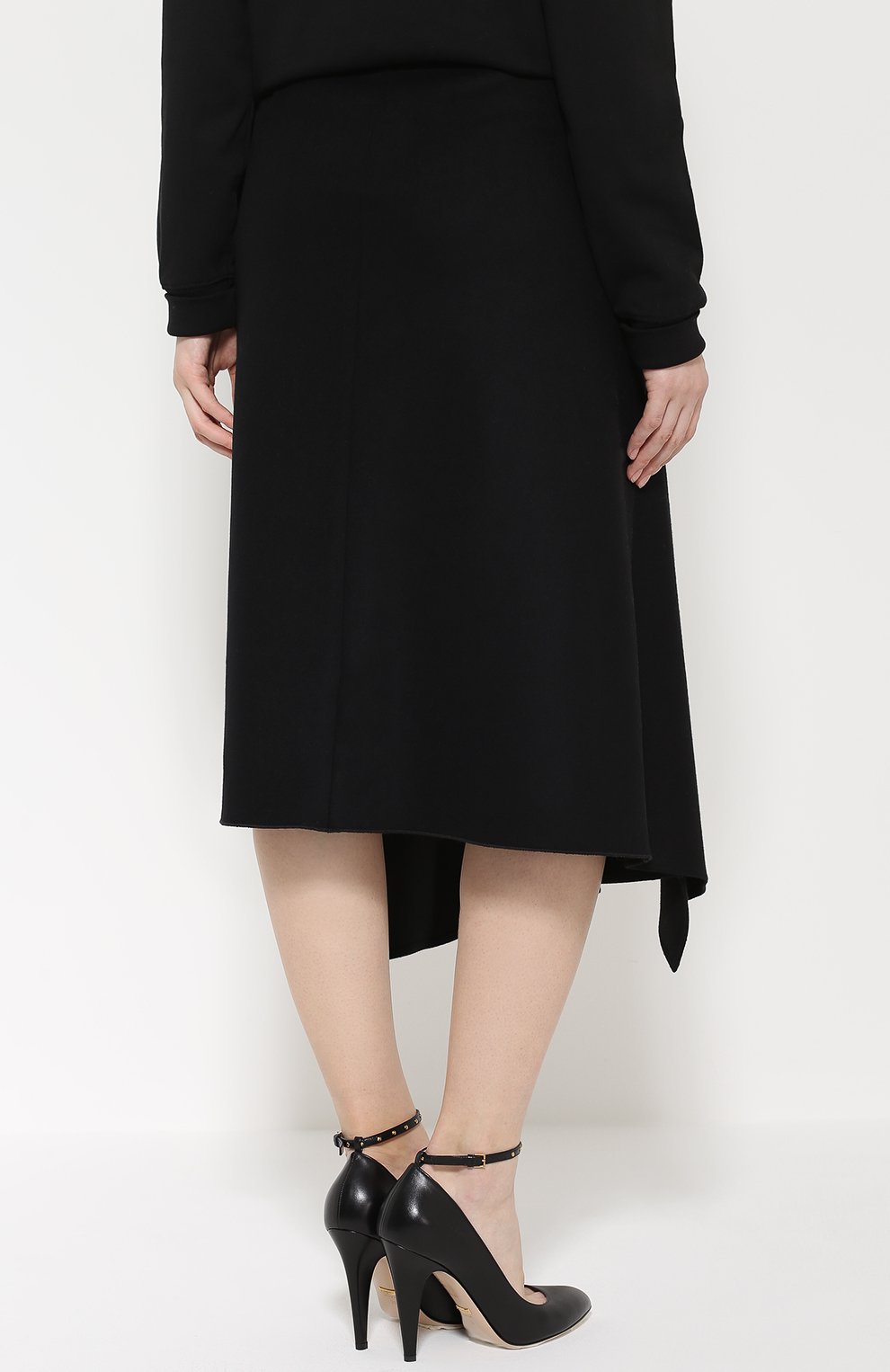 Шерстяная юбка-миди асимметричного кроя MONCLER, арт. B2-093-25638-00-57884, фото 4