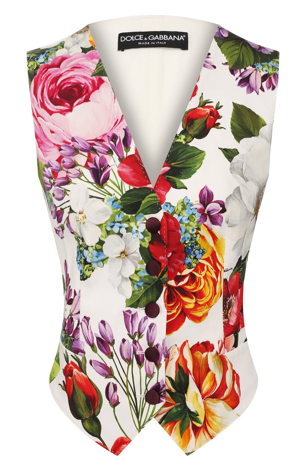 Жилет из смеси хлопка и шелка DOLCE & GABBANA, арт. F79H5T/FSFJG, фото 1
