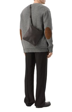 Мужская сумка ZEGNA темно-коричневого цвета, арт. C2228Z/LH0T0 | Фото 7 (Материал: Натуральная кожа; Размер: medium; Ремень/цепочка: На ремешке)