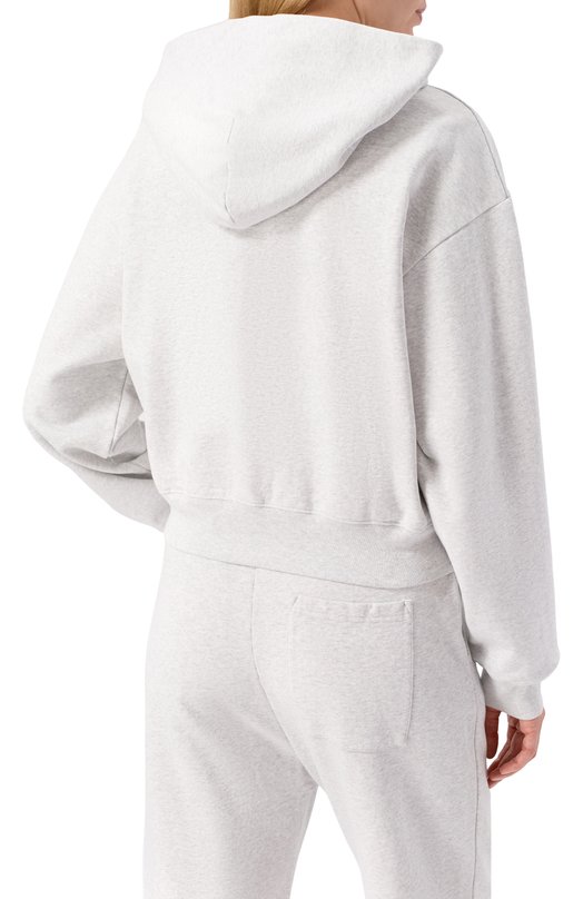 Хлопковая толстовка Sporty and Rich ST068508033GY03 Серый  ST068508033GY03 Фото 4