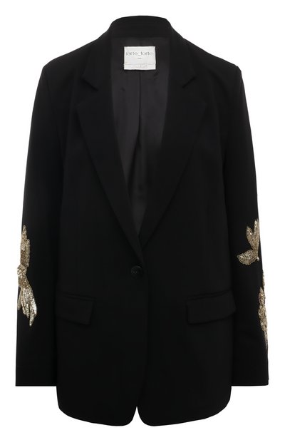 Женский жакет из вискозы с отделкой пайетками FORTE_FORTE, арт. 12043BIS_MY JACKET