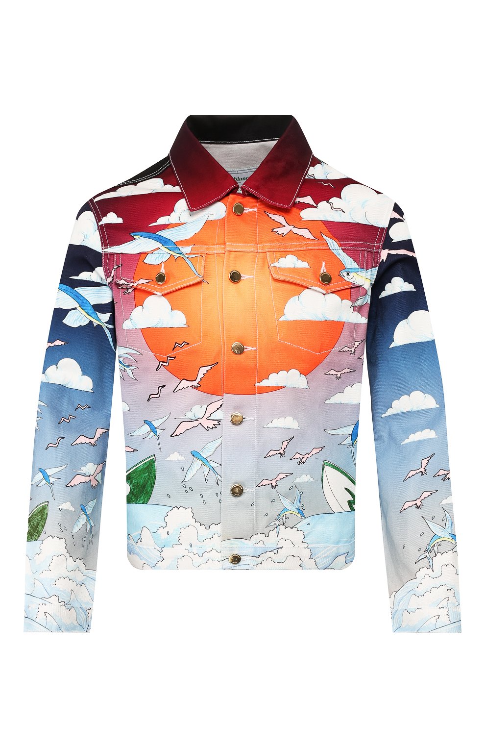 Джинсовая куртка CASABLANCA, арт. MS20-JK-003 CASABLANCA SPEED B0AT CLUB JACKET, фото 1