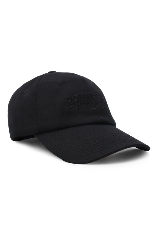Хлопковая бейсболка Comme des Fuckdown CFACX00270 Чёрный CFACX00270
