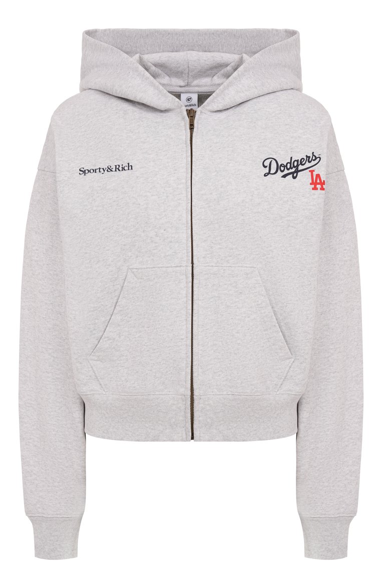 Хлопковая толстовка sporty & rich x la dodgers SPORTY AND RICH, арт. ST068627666GY03, фото 1