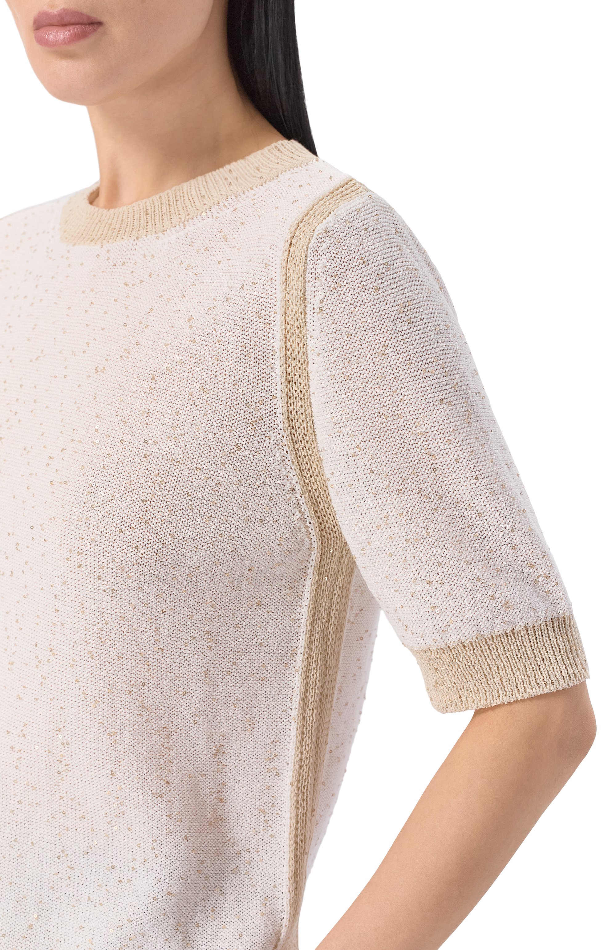 Хлопковый пуловер LORENA ANTONIAZZI, арт. P26124TM34A/3049, фото 5