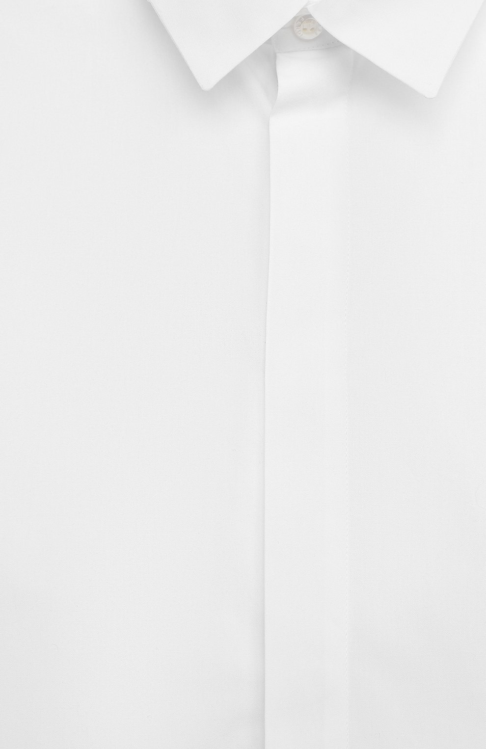 Хлопковая рубашка FENDI белого цвета по цене 36450 руб., арт. JMC116/A31W/8A-12+, фото 3 Хлопковая рубашка FENDI, арт. JMC116/A31W/8A-12+, фото 3