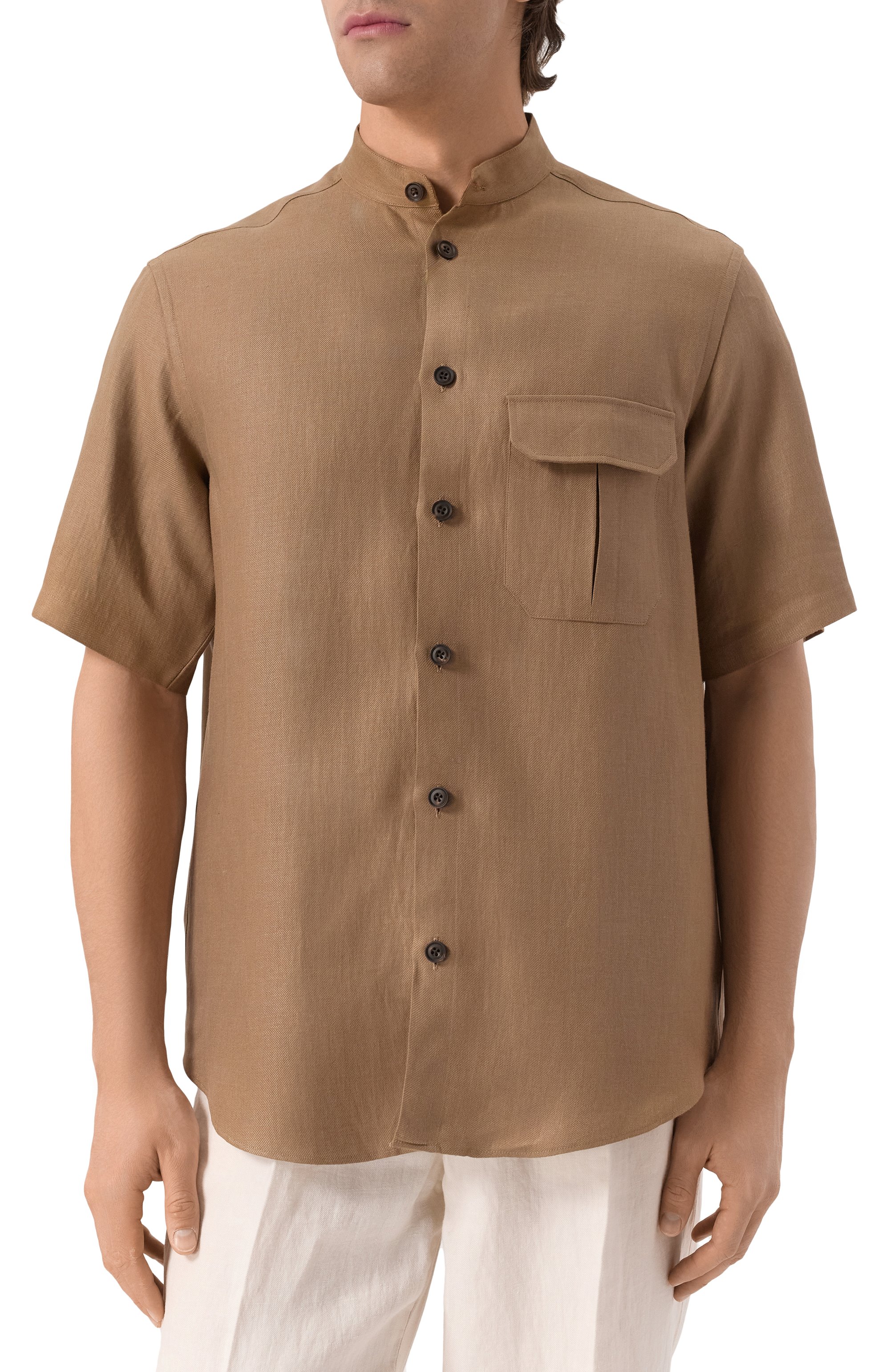 Льняная рубашка CORNELIANI, арт. 25I207-2514108, фото 3