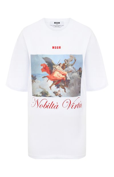 Женская хлопковая футболка MSGM, арт. 2941MDM161 207798