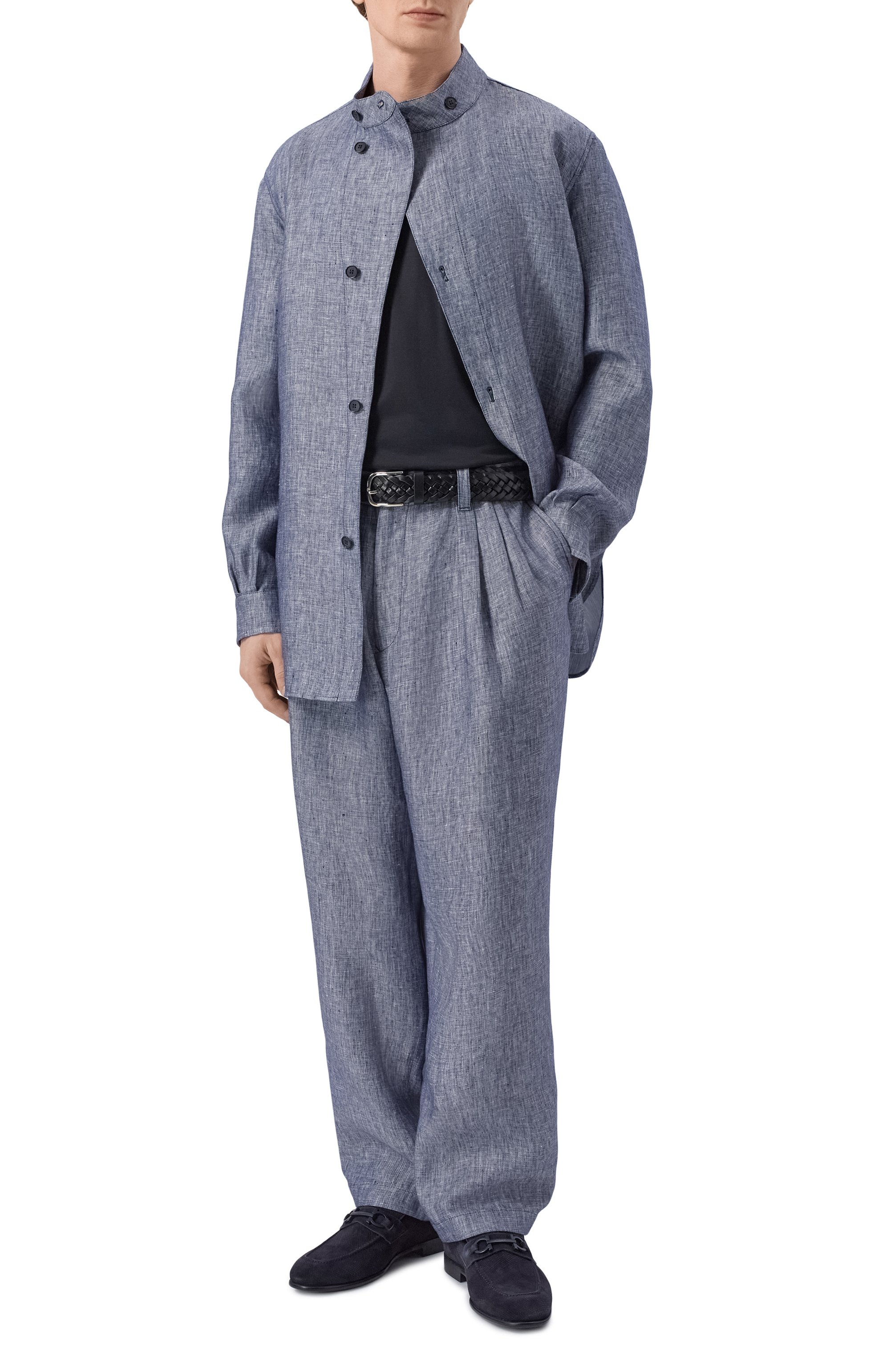 Льняная рубашка GIORGIO ARMANI, арт. GM003400/TE20689, фото 2