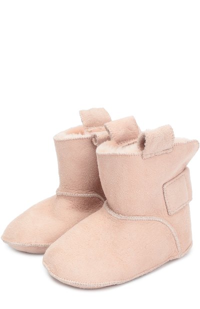 Утепленные пинетки с отделкой из овчины PETIT NORD розового цвета по цене 6590 руб., арт. 2119, фото 2 Утепленные пинетки с отделкой из овчины PETIT NORD, арт. 2119, фото 2