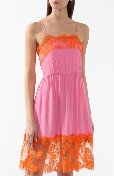 Платье с кружевной отделкой MSGM, арт. 2642MDA262 195302, фото 3