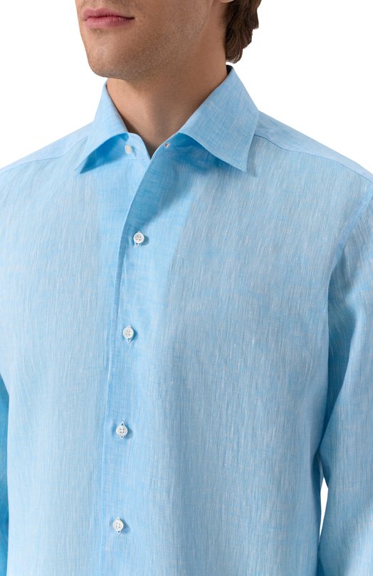Льняная рубашка MVST M0RBIDA/R0BERT0/R0UND/F3411308-LINEN Зелёный  M0RBIDA/R0BERT0/R0UND/F3411308-LINEN Фото 5