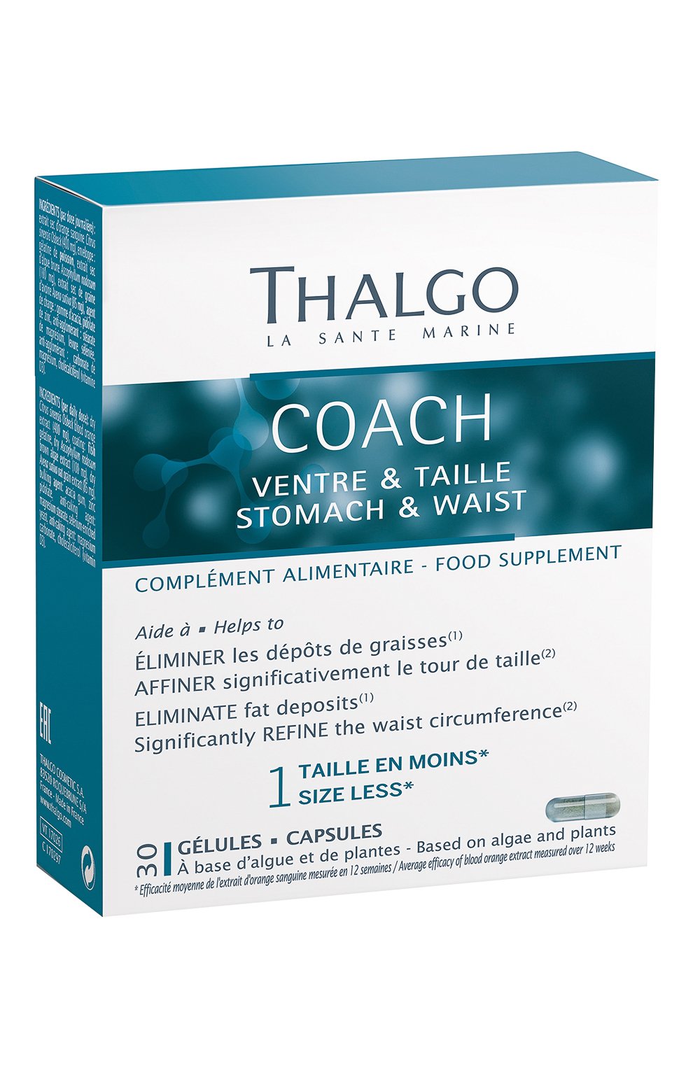 Бад «плоский живот и тонкая талия» (30шт) THALGO бесцветного цвета по цене 7340 руб., арт. VT17026, фото 1 Бад «плоский живот и тонкая талия» (30шт) THALGO, арт. VT17026, фото 1