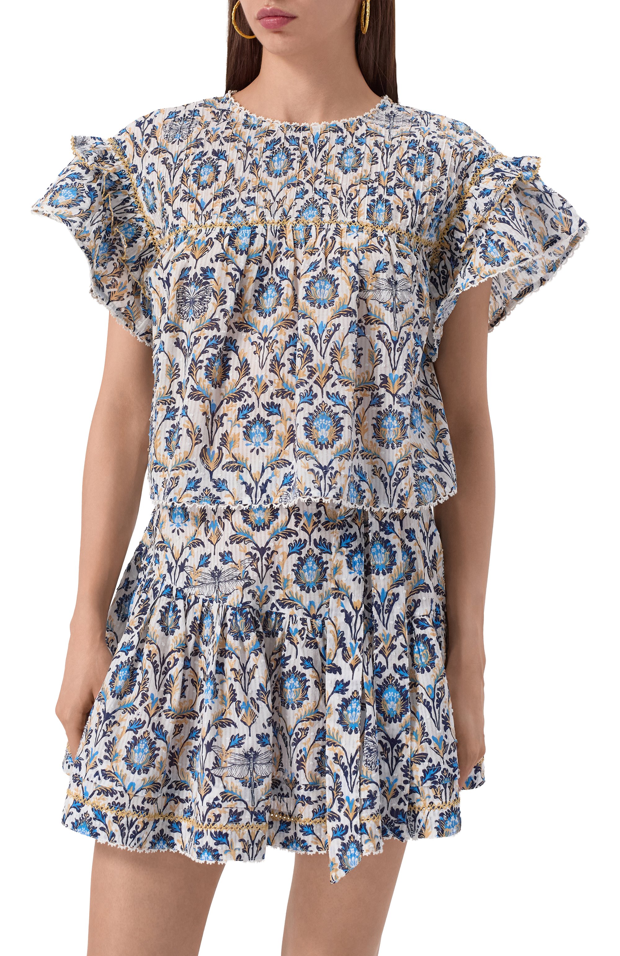 Хлопковый топ POUPETTE ST BARTH, арт. WHNS25C0, фото 3