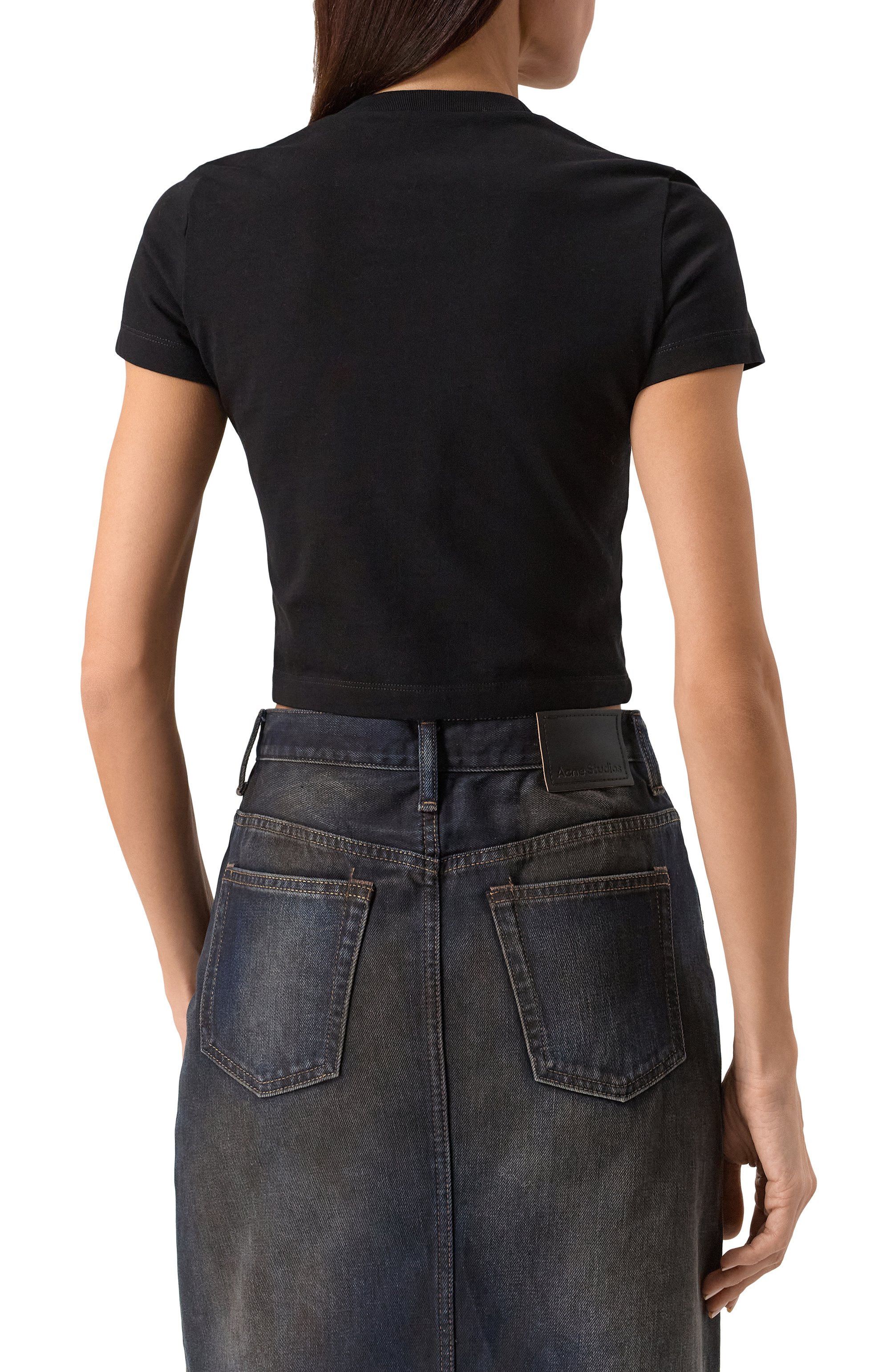 Хлопковый топ DSQUARED2 черного цвета по цене 19450 руб., арт. S80GC0080/D20033, фото 4 Хлопковый топ DSQUARED2, арт. S80GC0080/D20033, фото 4