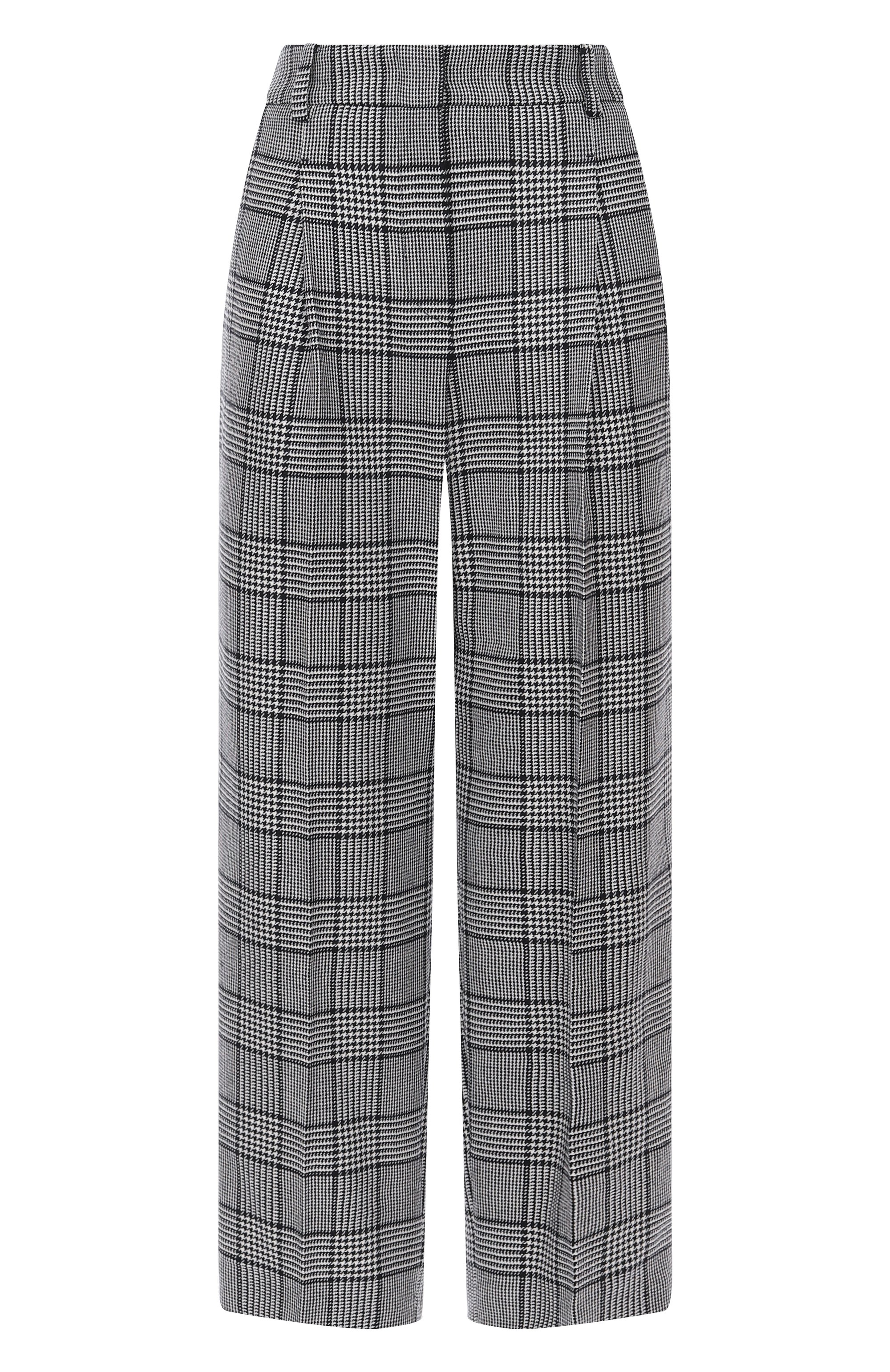 Шерстяные брюки WINDSOR черно-белого цвета по цене 58100 руб., арт. 52 DH711V 10019854, фото 1 Шерстяные брюки WINDSOR, арт. 52 DH711V 10019854, фото 1