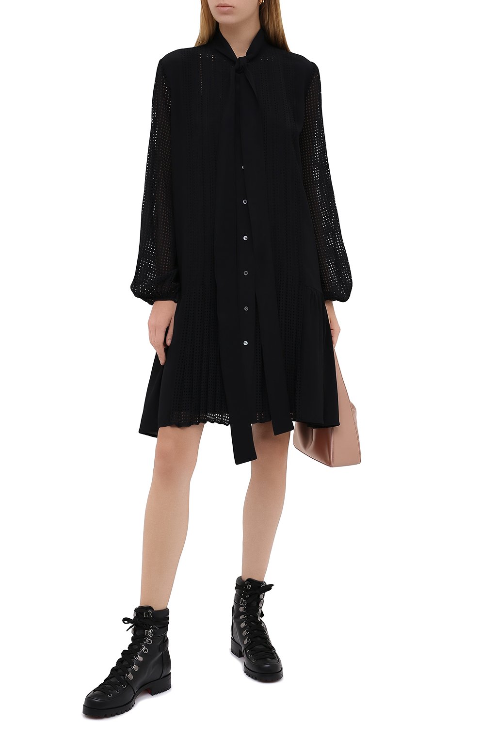 Кожаные ботинки who runs CHRISTIAN LOUBOUTIN, арт. who runs flat calf, фото 2