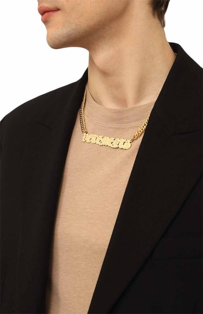 Колье VETEMENTS золотого цвета по цене 77100 руб., арт. UE63NE150G 5100 BRASS, фото 3 Колье VETEMENTS, арт. UE63NE150G 5100 BRASS, фото 3