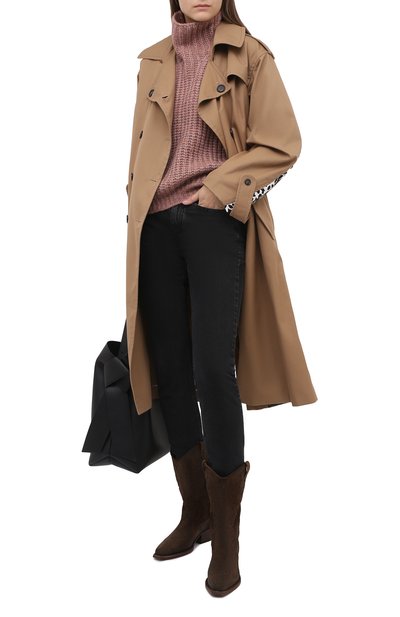 Свитер ISABEL MARANT розового цвета по цене 52600 руб., арт. PU1413-20A042I/IRIS, фото 2 Свитер ISABEL MARANT, арт. PU1413-20A042I/IRIS, фото 2