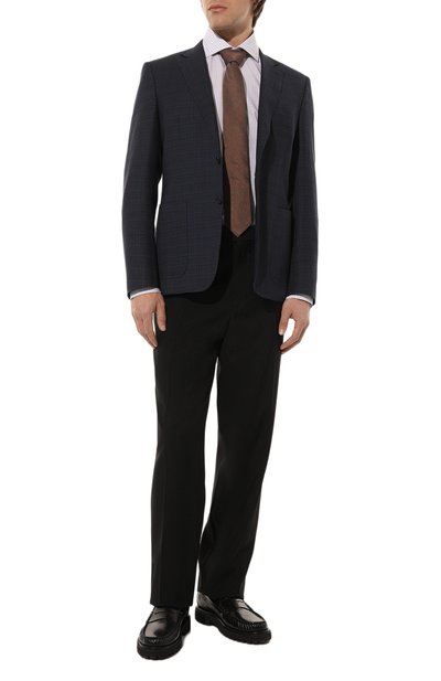 Шерстяной пиджак CANALI темно-синего цвета по цене 136000 руб., арт. 11288/FC04500, фото 2 Шерстяной пиджак CANALI, арт. 11288/FC04500, фото 2