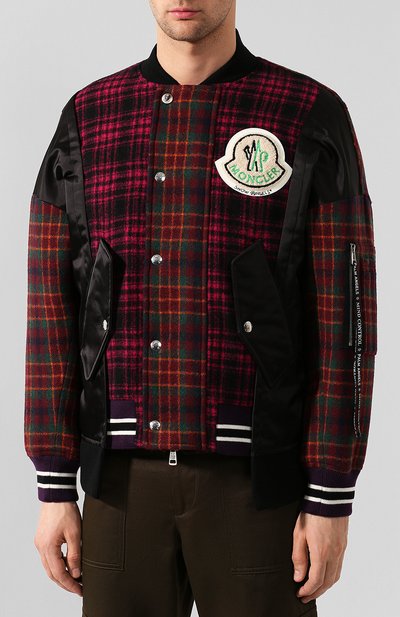 Шерстяной бомбер 8 moncler palm angels MONCLER GENIUS красного цвета по цене 152500 руб., арт. E2-09L-41305-80-54ACA, фото 3 Шерстяной бомбер 8 moncler palm angels MONCLER GENIUS, арт. E2-09L-41305-80-54ACA, фото 3