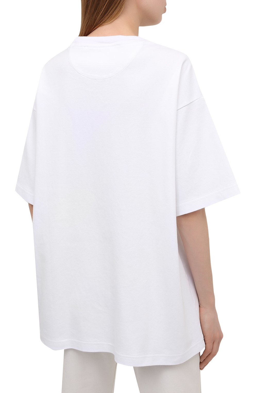 Хлопковая футболка OFF-WHITE белого цвета по цене 28600 руб., арт. 0WAA091S21JER001, фото 4 Хлопковая футболка OFF-WHITE, арт. 0WAA091S21JER001, фото 4
