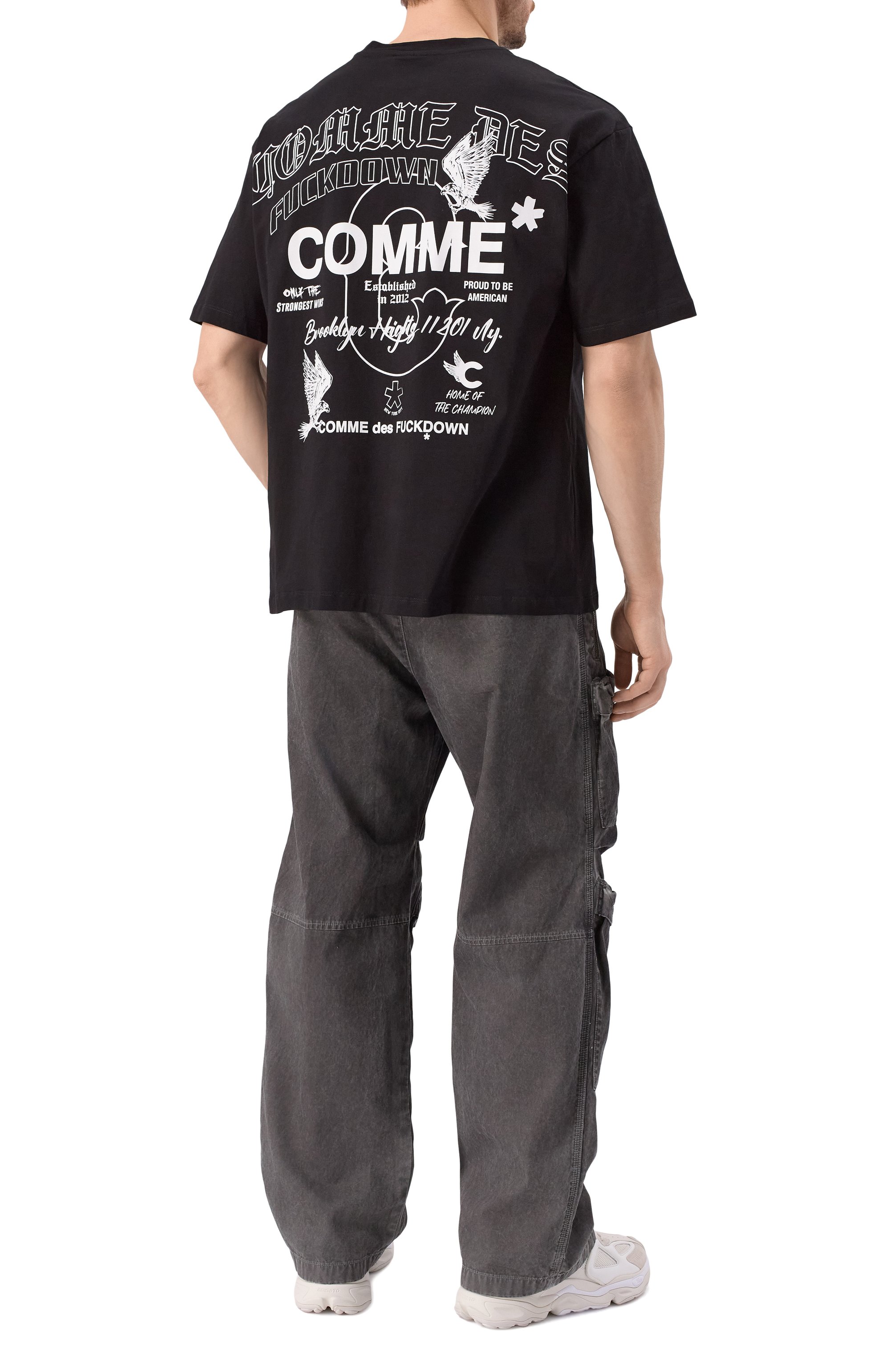 Хлопковая футболка COMME DES FUCKDOWN, арт. CFABM01542, фото 2