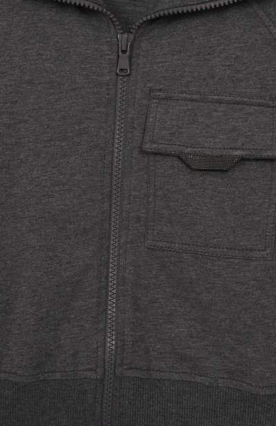 Хлопковая толстовка BRUNELLO CUCINELLI, арт. BH827E859A, фото 3