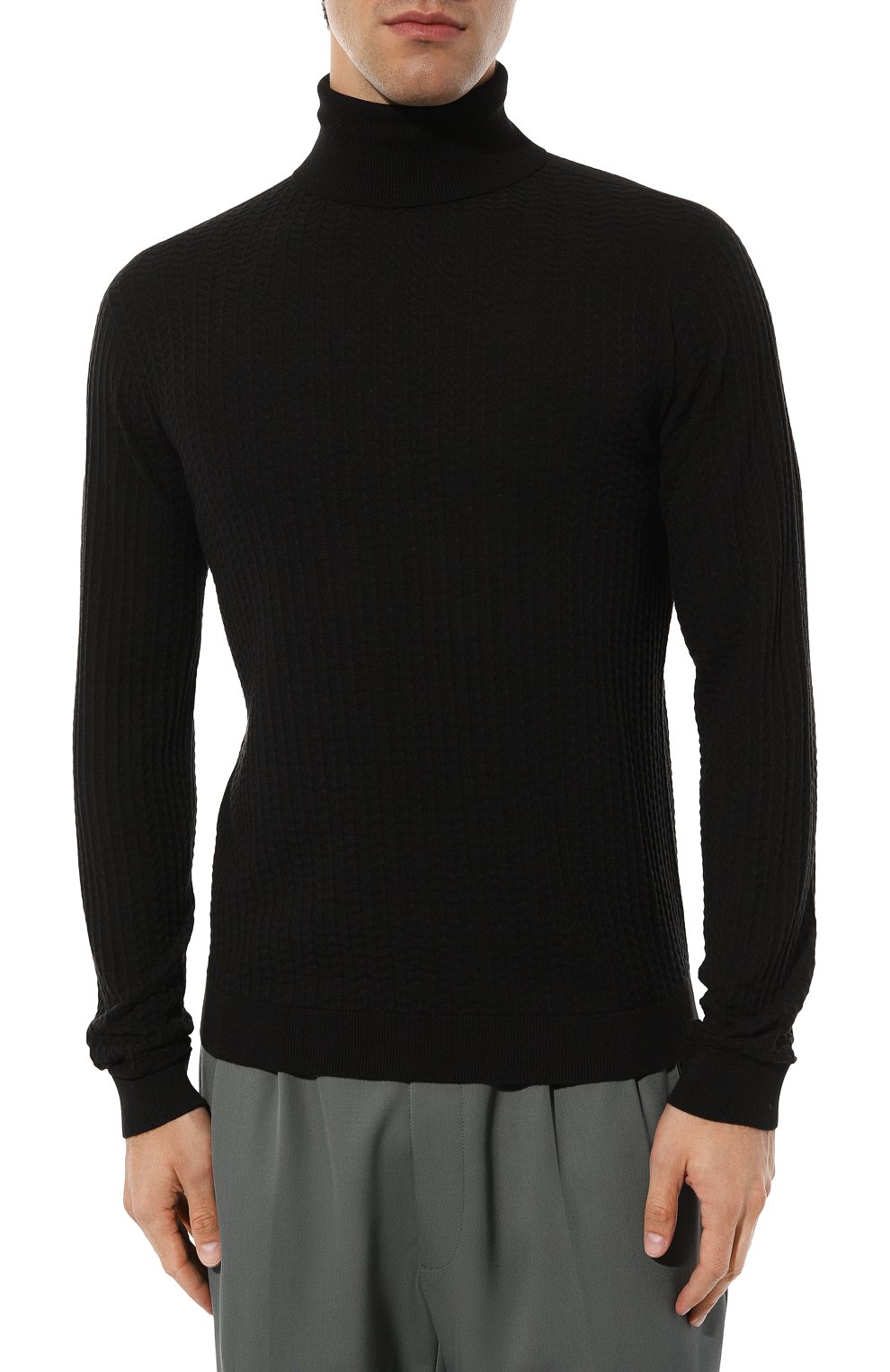 Водолазка из �хлопка и кашемира GIORGIO ARMANI, арт. 6RSMA6/SMA6Z, фото 3