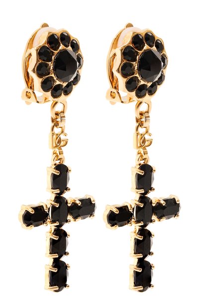 Клипсы DOLCE & GABBANA золотого цвета по цене 81850 руб., арт. WEQ4S3 W1111, фото 3 Клипсы DOLCE & GABBANA, арт. WEQ4S3 W1111, фото 3