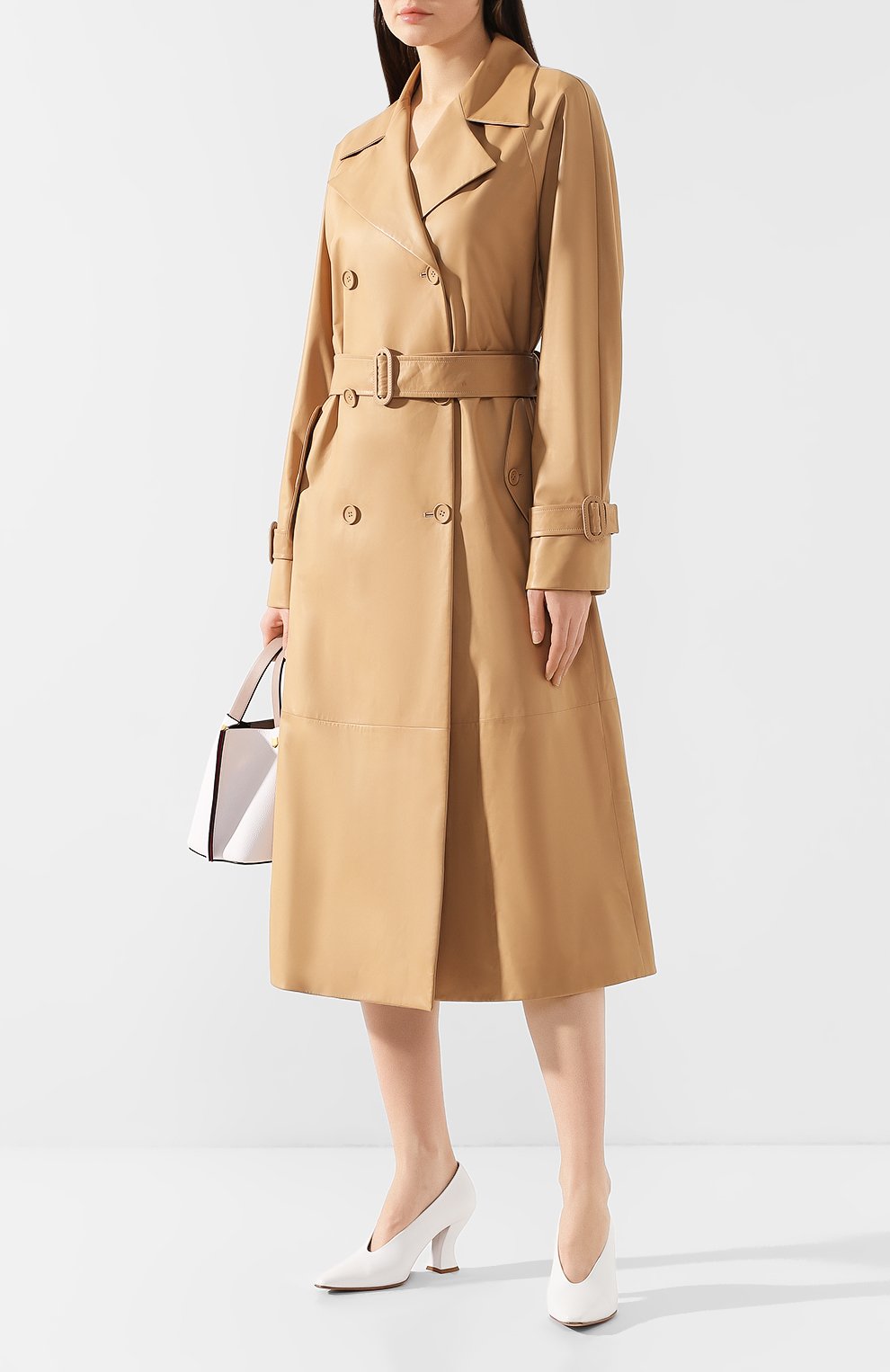 Кожаный тренч LORO PIANA розового цвета по цене 1125000 руб., арт. FAI9799, фото 2 Кожаный тренч LORO PIANA, арт. FAI9799, фото 2