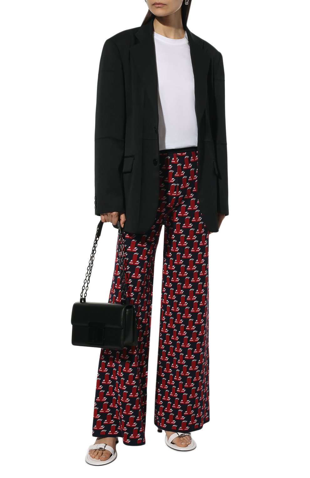 Шерстяные брюки LANVIN разноцветного цвета по цене 108000 руб., арт. RW-TR0077-K205-P22, фото 2 Шерстяные брюки LANVIN, арт. RW-TR0077-K205-P22, фото 2