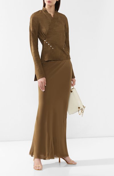 Шелковая юбка RICK OWENS, арт. RP19S6333/G, фото 2