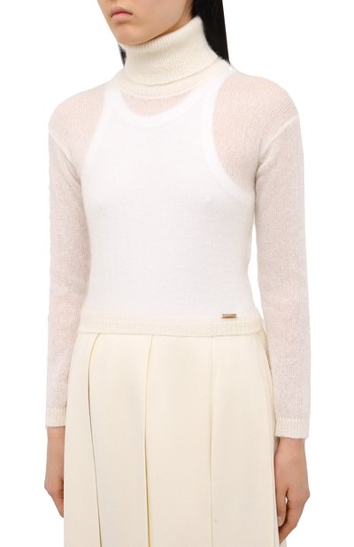 Шерстяной свитер DSQUARED2 белого цвета по цене 42950 руб., арт. S72HA0996/S17541, фото 3 Шерстяной свитер DSQUARED2, арт. S72HA0996/S17541, фото 3