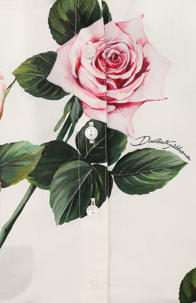 Хлопковая блузка DOLCE & GABBANA, арт. L54S05/HS5GG/8-14, фото 3