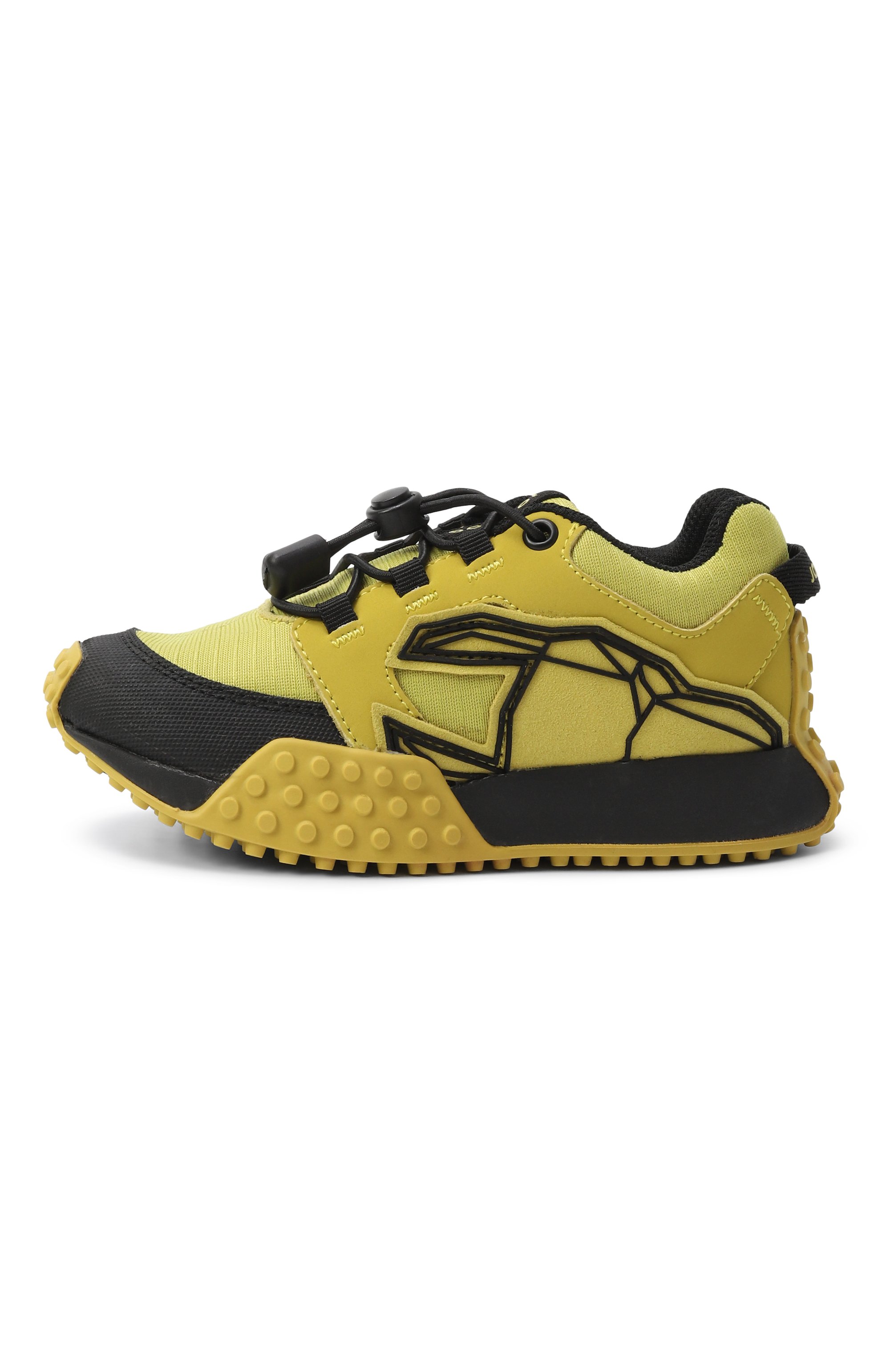 Комбинированные кроссовки JOG DOG желтого цвета по цене 11990 руб., арт. 1747BUFRH3-107, фото 2 Комбинированные кроссовки JOG DOG, арт. 1747BUFRH3-107, фото 2