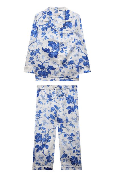 Шелковая пижама LITTLE YOLKE, арт. AW21-12S-WAL-BL, фото 1