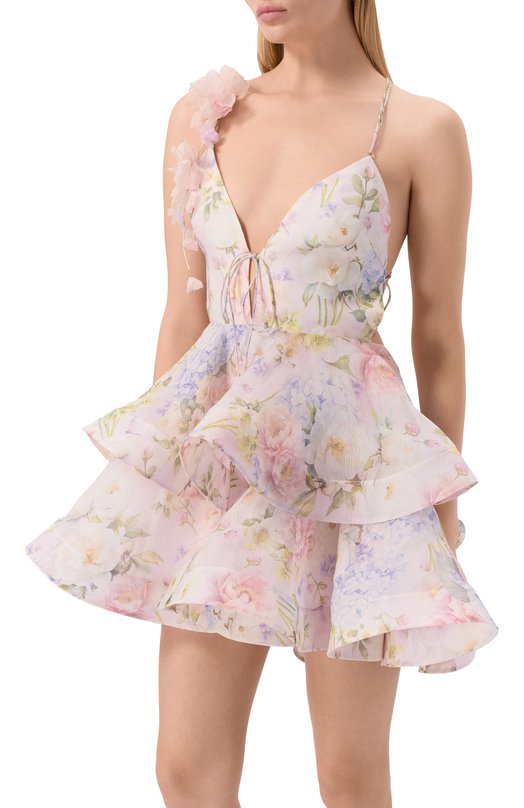 Платье изо льна и шелка YVON 0 160024 Розовый  0 160024 Фото 3