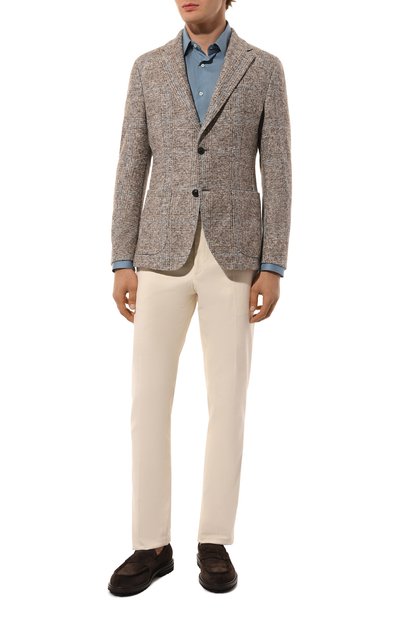 Пиджак из шерсти и хлопка WINDSOR коричневого цвета по цене 69950 руб., арт. 13 GIR0-J72, фото 2 Пиджак из шерсти и хлопка WINDSOR, арт. 13 GIR0-J72, фото 2