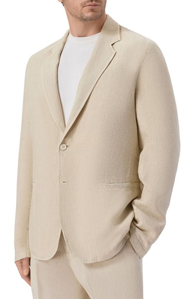 Льняной пиджак INLINUM, арт. JAC0B/TR0PEA, фото 3