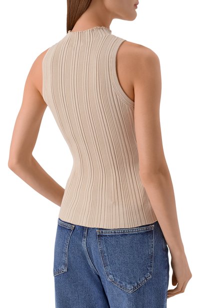 Топ из вискозы HUGO бежевого цвета по цене 16500 руб., арт. 50542597, фото 4 Топ из вискозы HUGO, арт. 50542597, фото 4