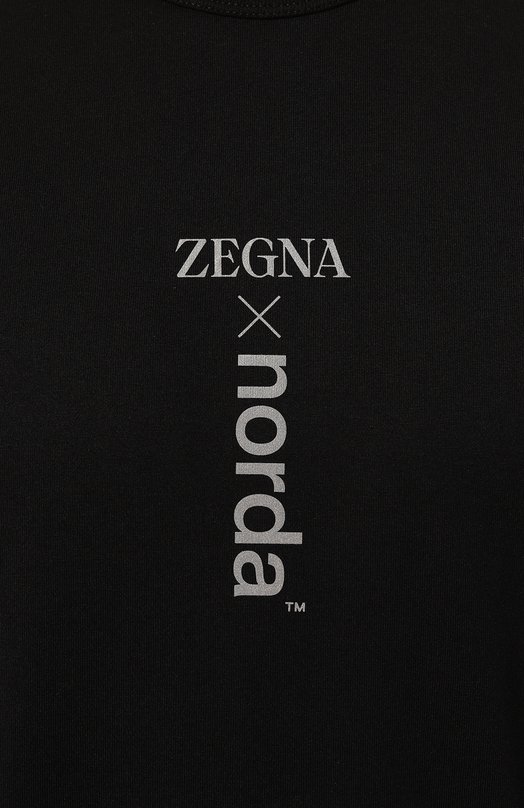 Хлопковая футболка Zegna x norda Zegna UB364A5/N0R71P001 Чёрный  UB364A5/N0R71P001 Фото 5