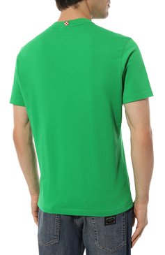 Мужская хлопковая футболка MC2 SAINT BARTH зеленого цвета, арт. STBM/TSHIRT MAN/05836D | Фото 4 (Кросс-КТ: Пляж; Рукава: Короткие; Длина (для топов): Стандартные; Стили: Гранж; Принт: С принтом; Материал сплава: Проставлено; Материал внешний: Хлопок; Драгоценные камни: Проставлено)
