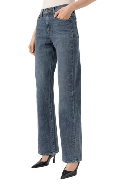 Джинсы 7 FOR ALL MANKIND синего цвета по цене 24150 руб., арт. JSSTC100JA, фото 3 Джинсы 7 FOR ALL MANKIND, арт. JSSTC100JA, фото 3