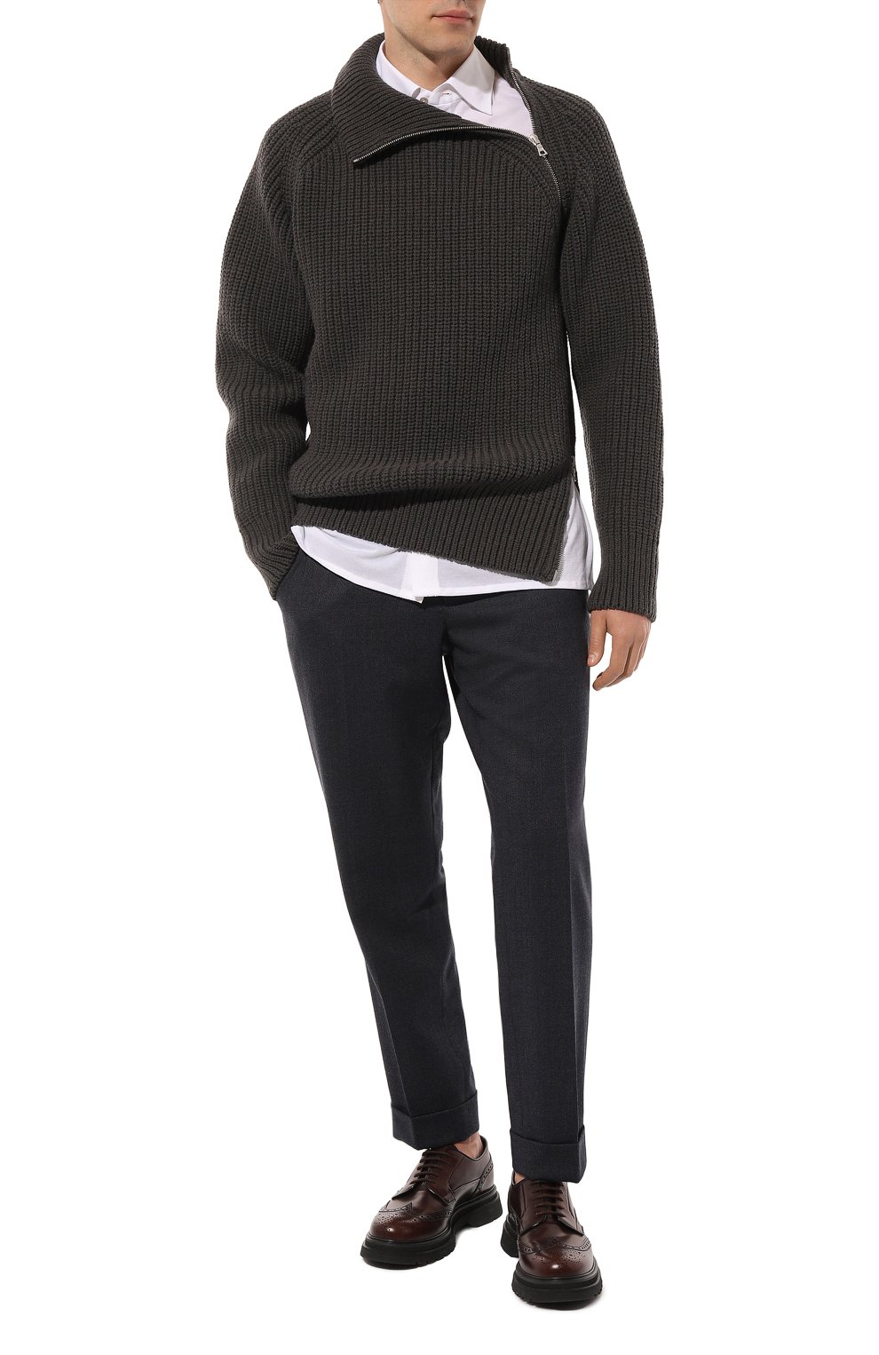 Шерстяные брюки DRIES VAN NOTEN, арт. 242-020900-9215, фото 2