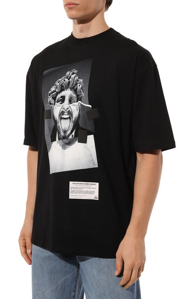 Хлопковая футболка DIEGO VENTURINO, арт. D3W4DVTS0ZHF, фото 3