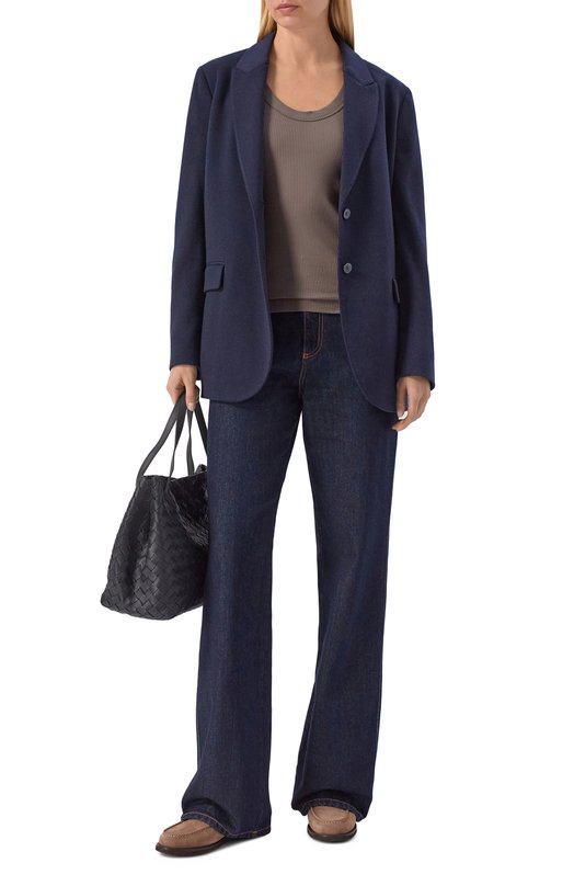 Хлопковая майка Brunello Cucinelli MG902FP100 Коричневый  MG902FP100 Фото 2