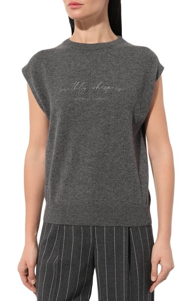 Жилет из шерсти и кашемира BRUNELLO CUCINELLI, арт. M16109410P, фото 3