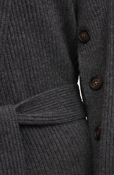Кашемировый кардиган BRUNELLO CUCINELLI темно-серого цвета по цене 589000 руб., арт. M12714716, фото 5 Кашемировый кардиган BRUNELLO CUCINELLI, арт. M12714716, фото 5